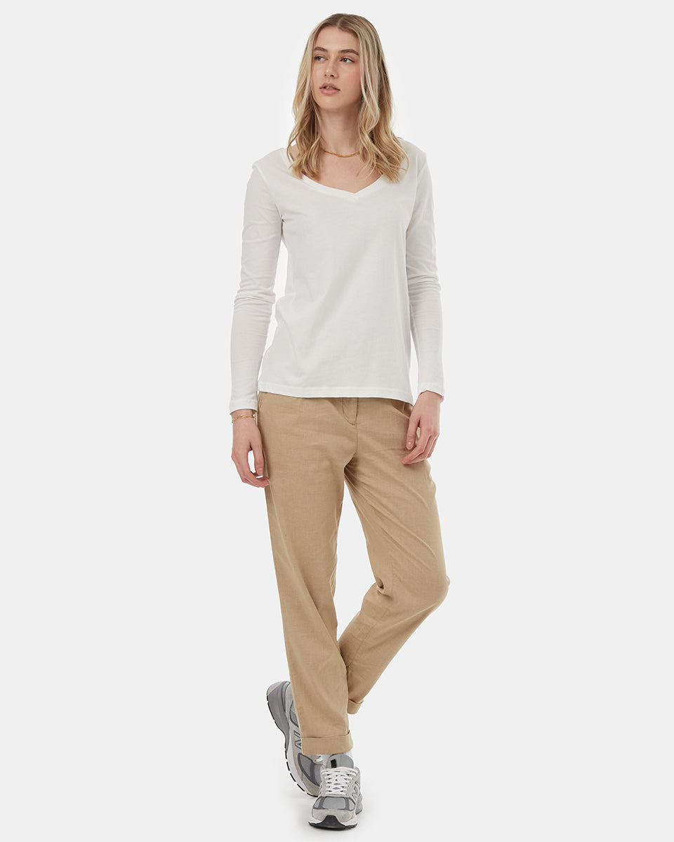 Tentree Women's Regenerative Cotton Longsleeve - Undyed