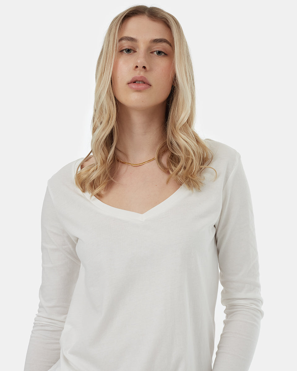 Tentree Women's Regenerative Cotton Longsleeve - Undyed