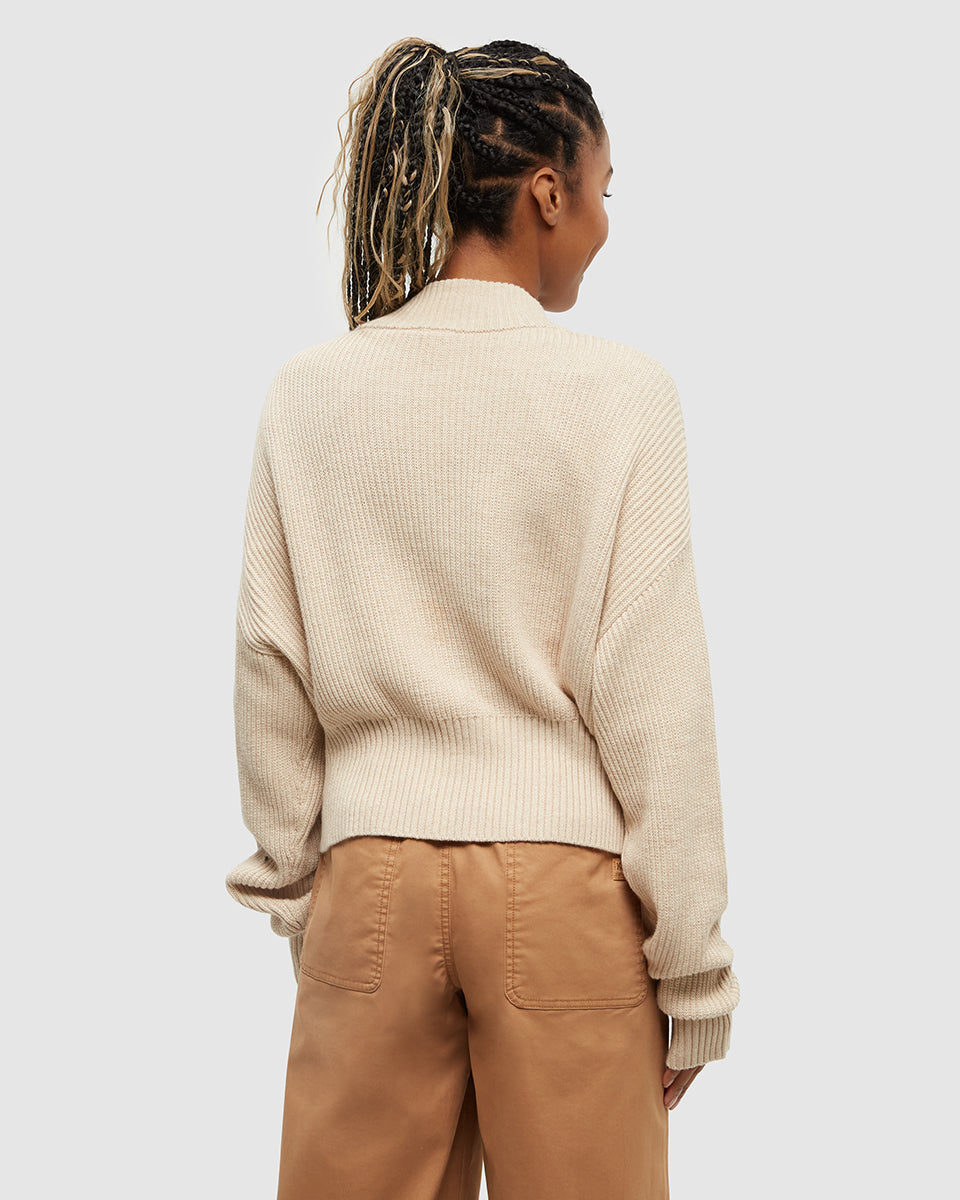 Tentree Women's Vista Sweater - Warm Oak Heather