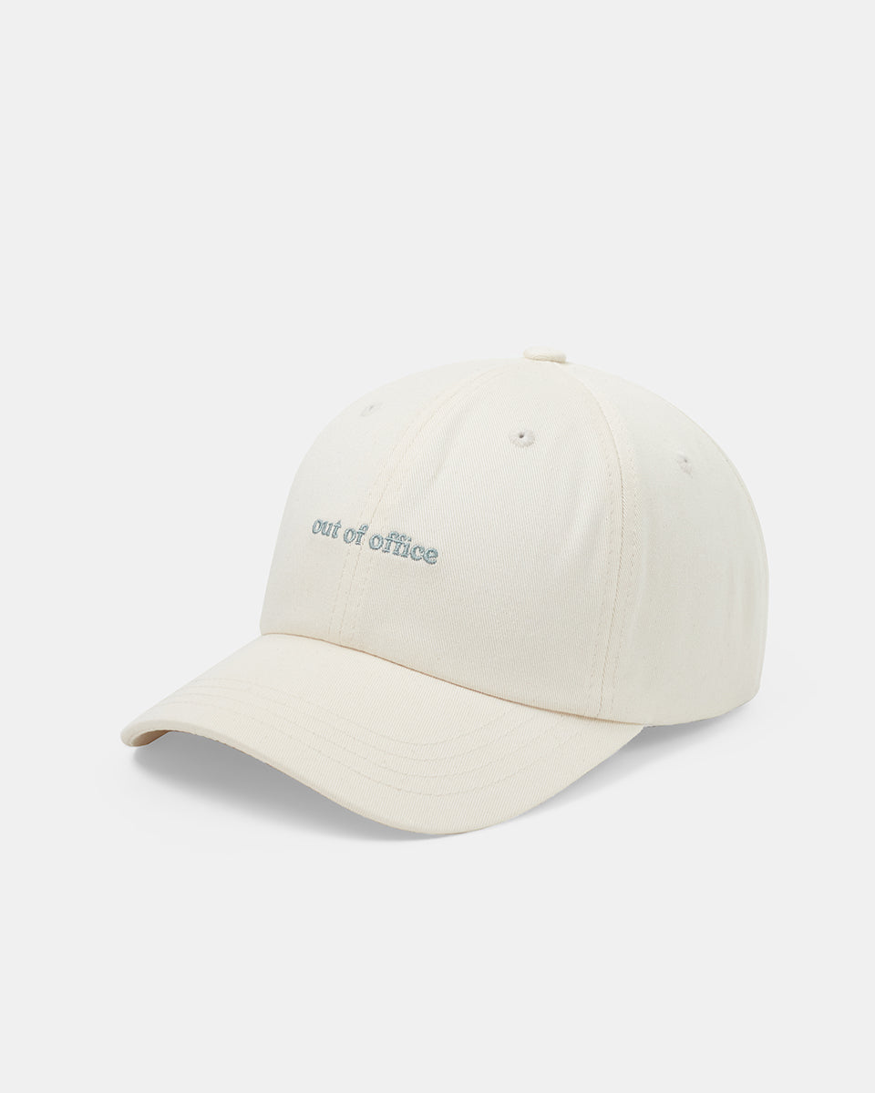 Tentree Slogan Peak Hat - Undyed Out Of Office