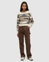 Tentree Women's Prospect Sweater - Warm Oak Heather Abstract Stripe