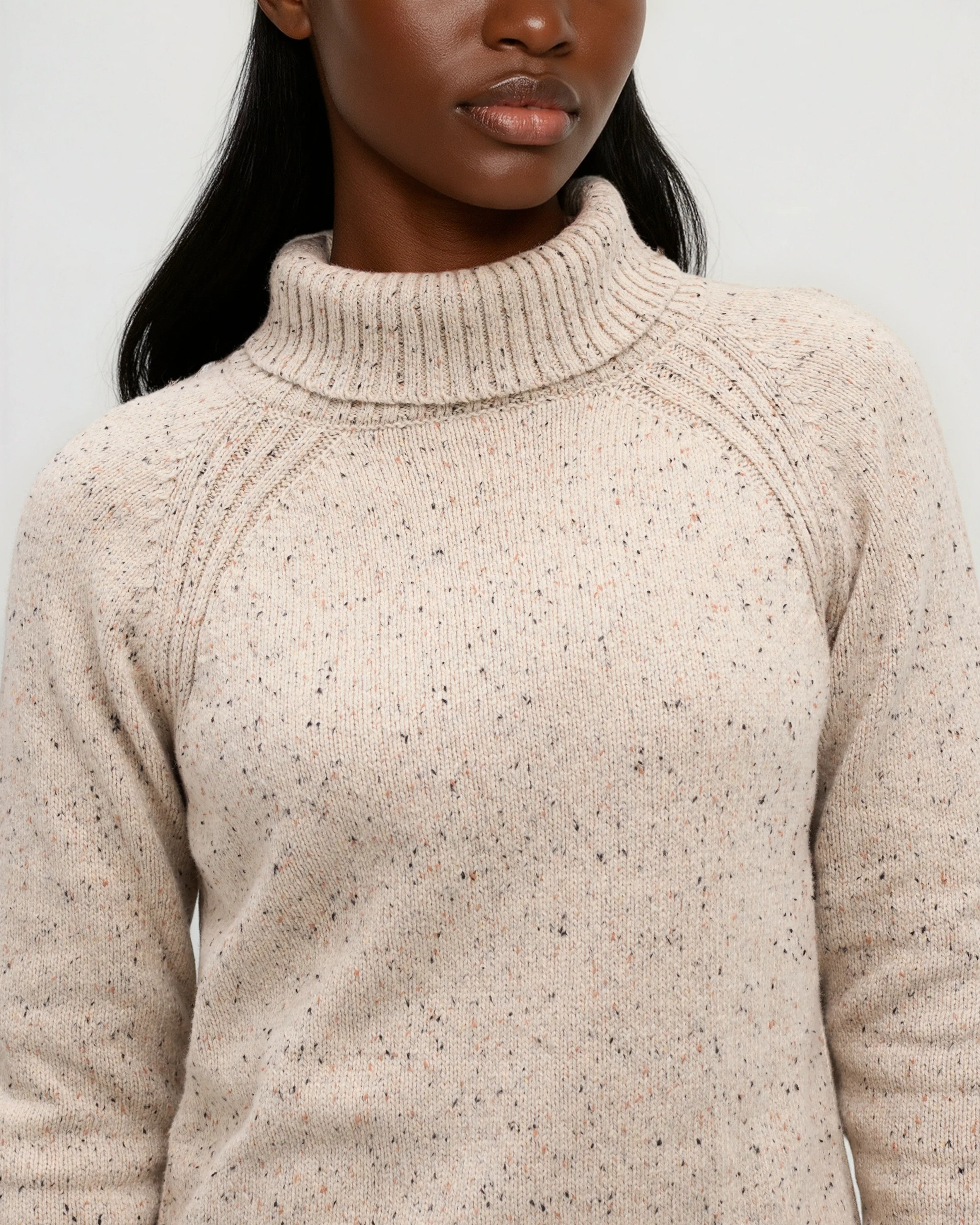 Tentree Women's Spokane Fleck Sweater - Pale Oak Heather Fleck
