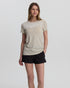 Tentree Women's Juniper T-Shirt - Sand Stone Heather White
