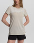Tentree Women's Juniper T-Shirt - Sand Stone Heather White