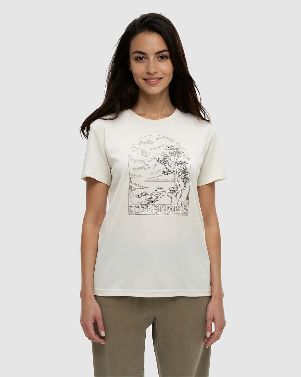 Tentree Women's Clifftop T-Shirt - Undyed Meteorite Black