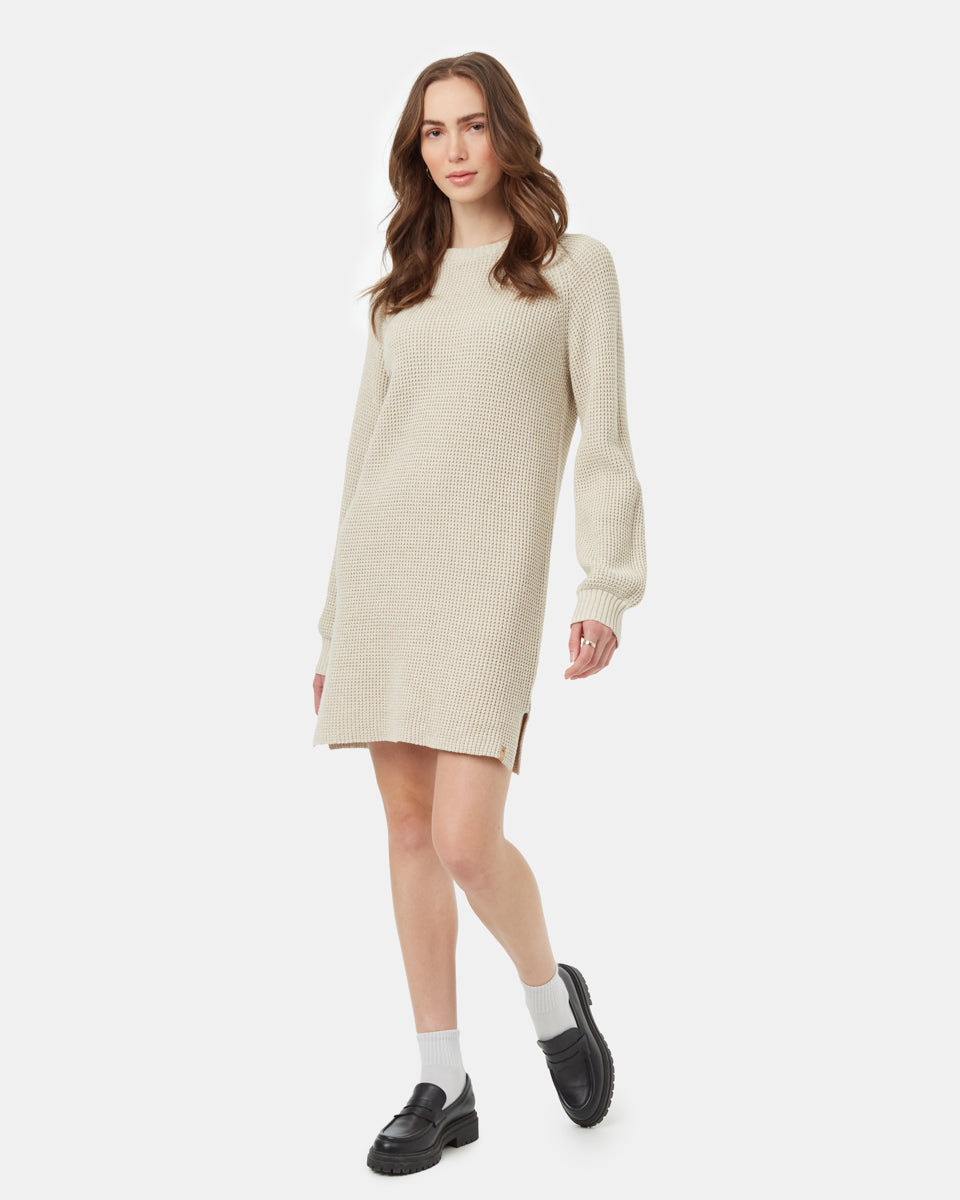Tentree Women's Highline Crew Neck Dress - Pale Oak Heather