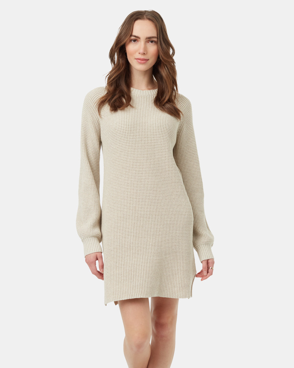 Tentree Women's Highline Crew Neck Dress - Pale Oak Heather