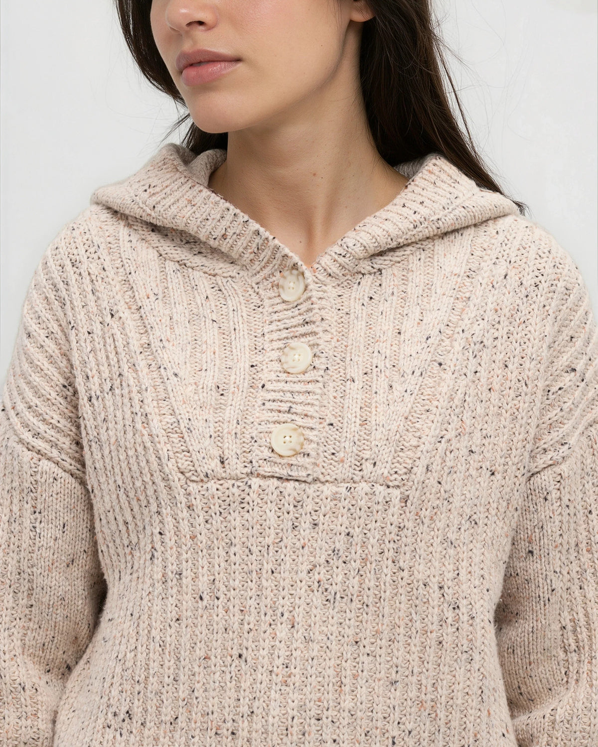Tentree Women's Temple Fleck Sweater - Pale Oak Heather Fleck
