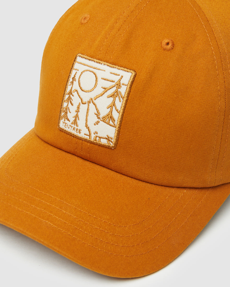 Tentree Boreal Wolf Peak Hat - Burnt Caramel Vintage White