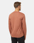 Tentree Men's Topography Stamp Longsleeve - Clay Tile Coffee Bean