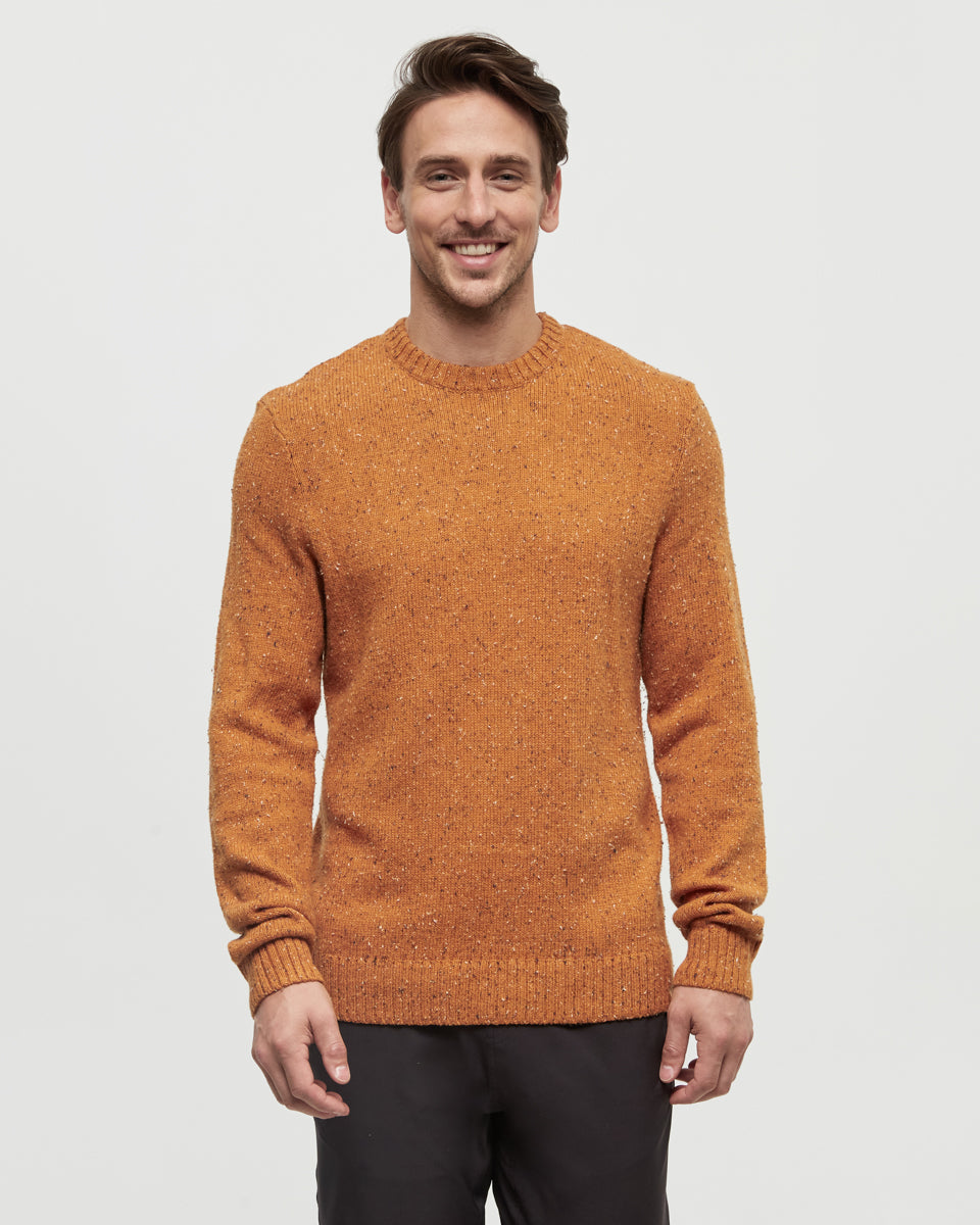 Tentree Men's Rambler Sweater - Burnt Caramel Nep
