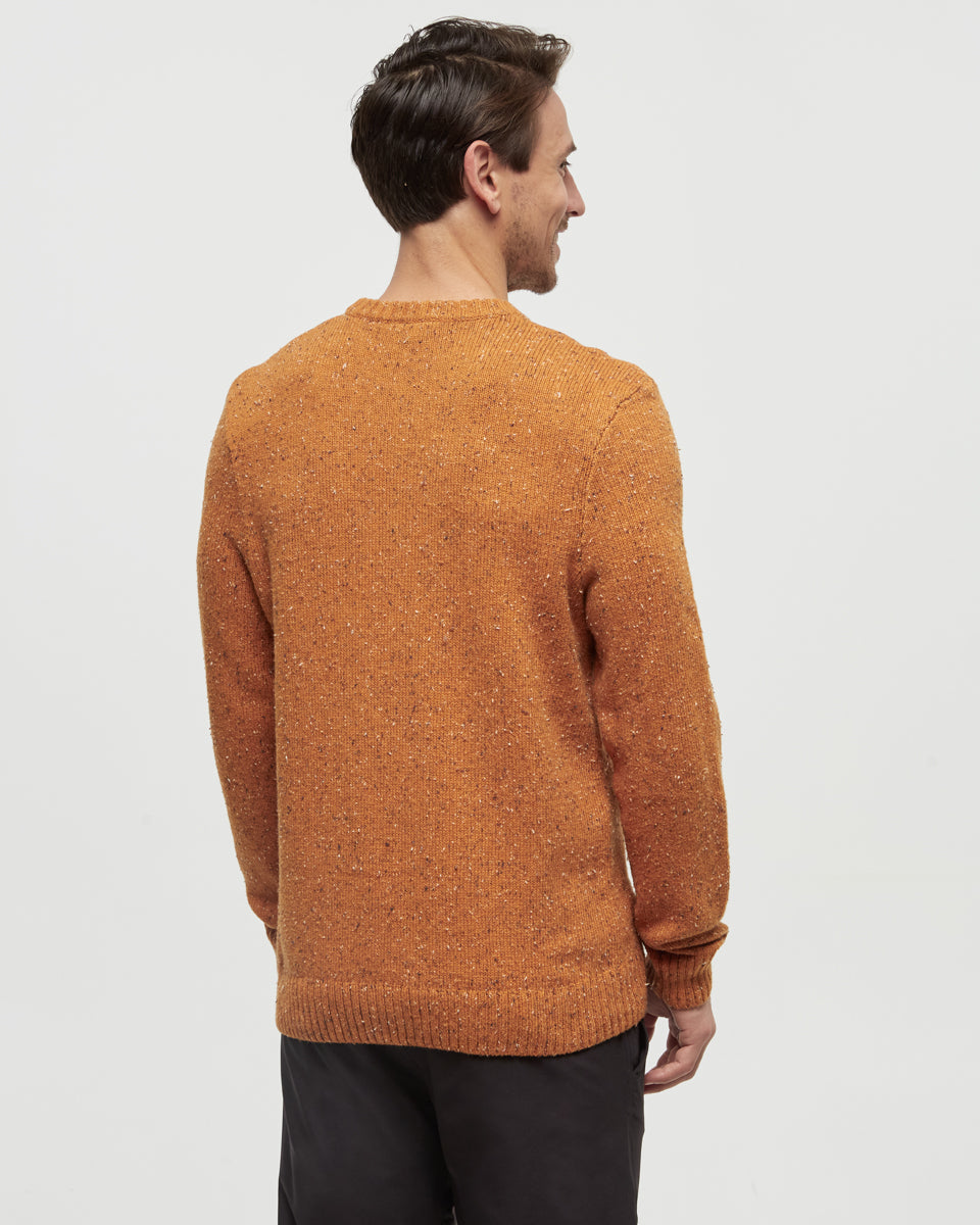 Tentree Men's Rambler Sweater - Burnt Caramel Nep