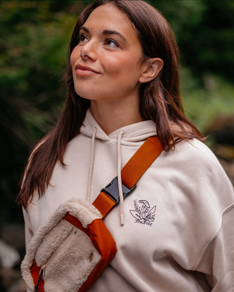 Tentree Valdes Hip Pack - Burnt Caramel Warm Oak