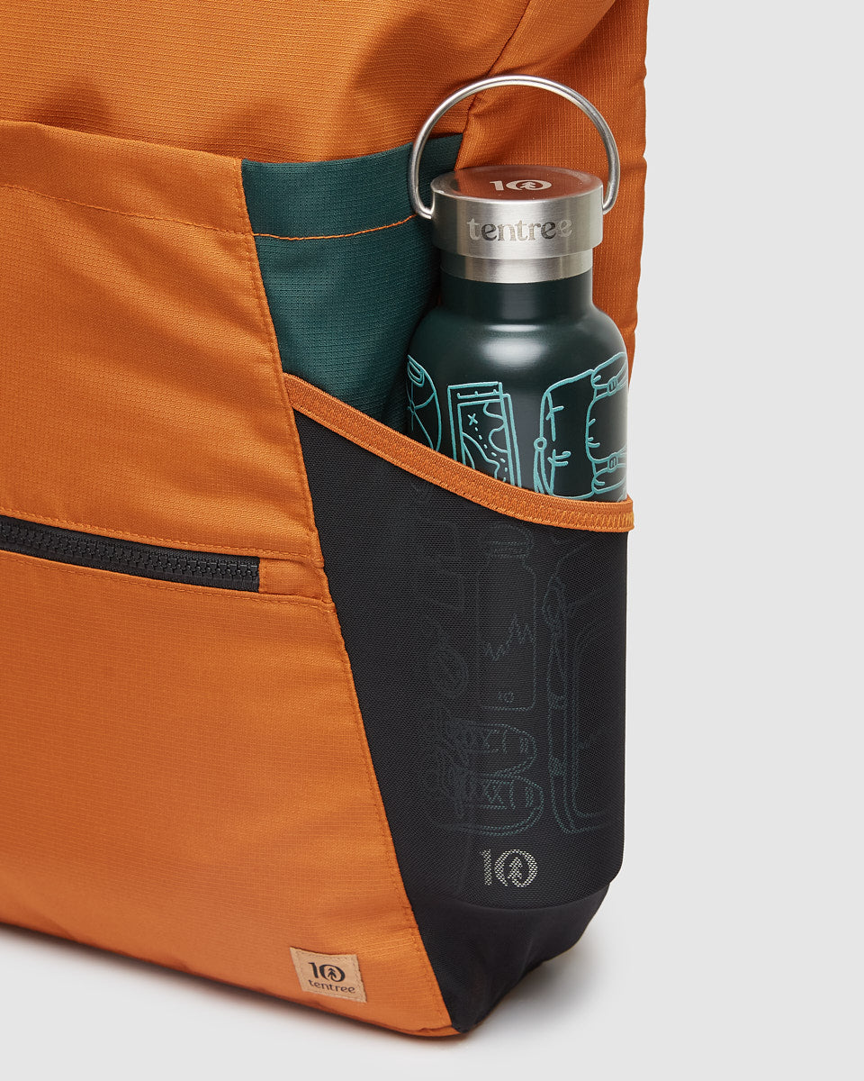 Tentree Gibsons Tote Pack - Burnt Caramel Forest Pine