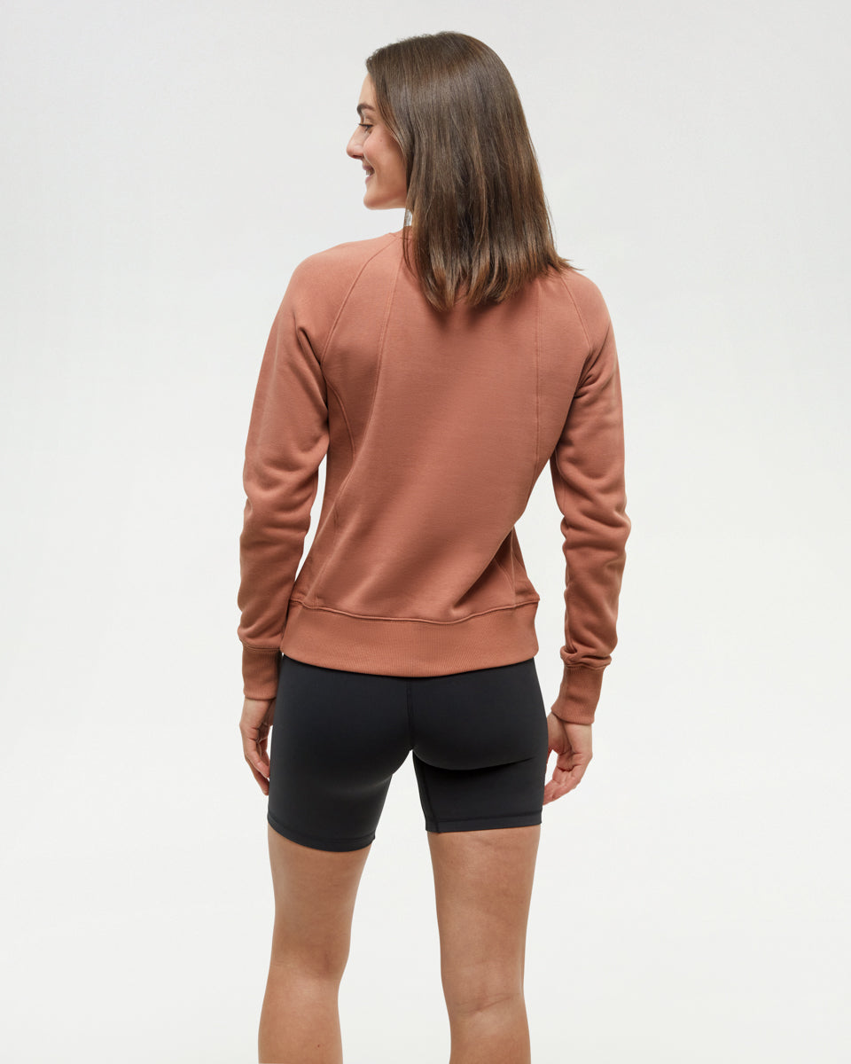 Tentree Women's Elm Crew - Clay Tile