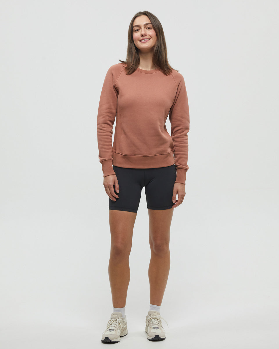 Tentree Women's Elm Crew - Clay Tile