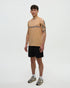 Tentree Men's Weekend Wave Tank - Orange Sherbet Heather Nightfall