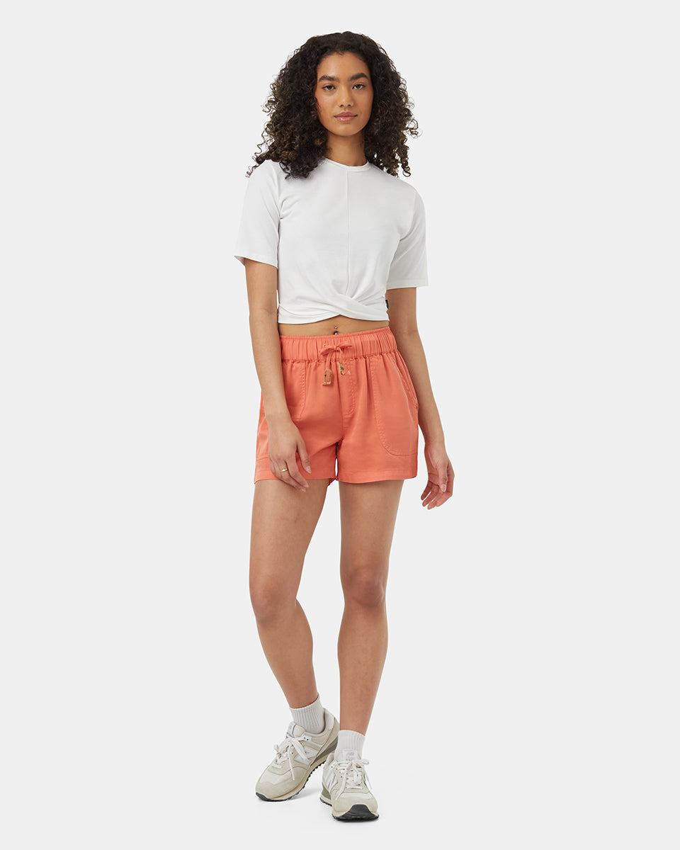 Tentree Women's Tencel Instow Short - Terracotta