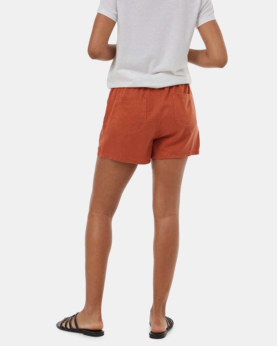Tentree Women's Tencel Instow Short - Baked Clay
