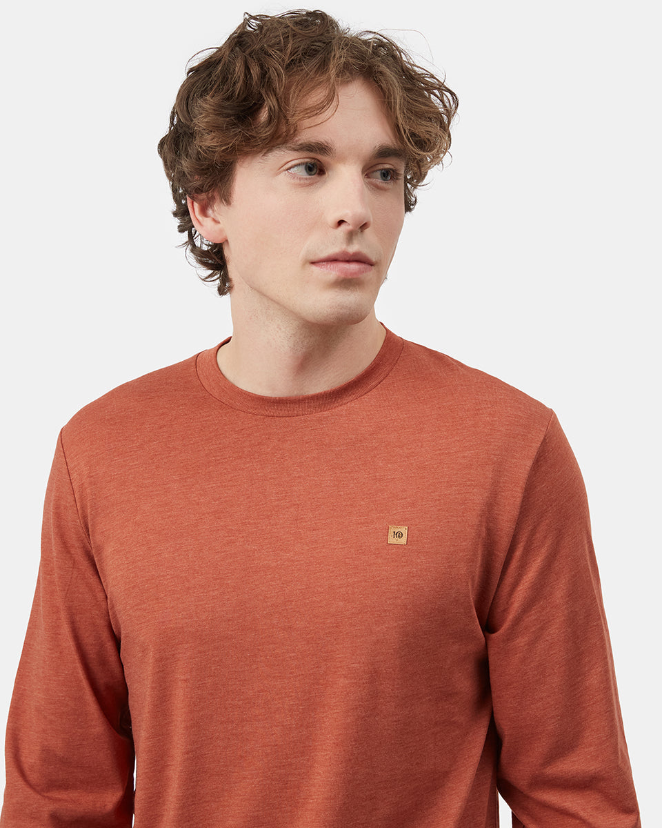 Tentree TreeBlend Baker Longsleeve - Baked Clay Heather