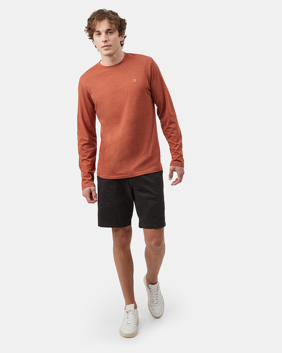 Tentree TreeBlend Baker Longsleeve - Baked Clay Heather
