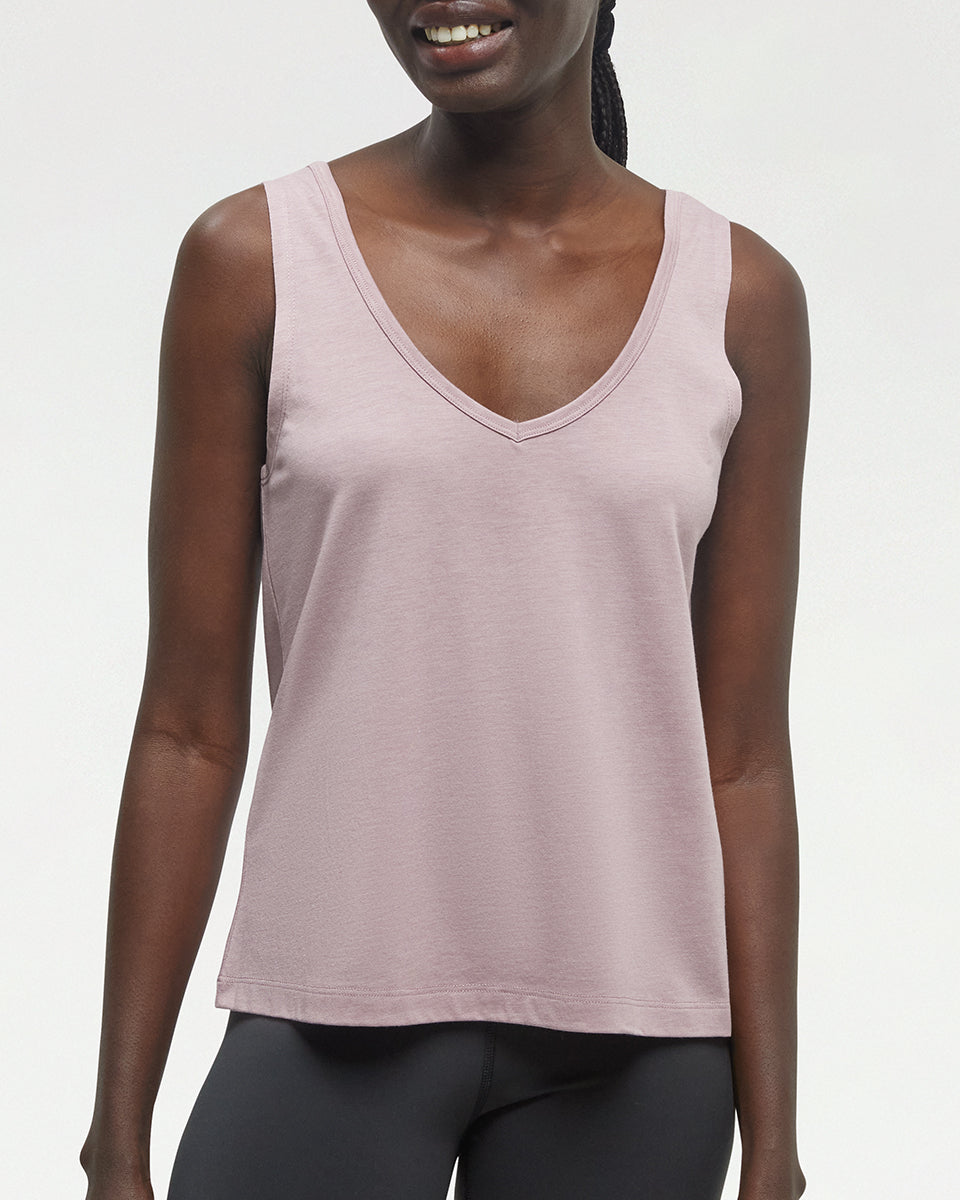 Tentree Women's Kinney Tank - Vintage Mauve Heather