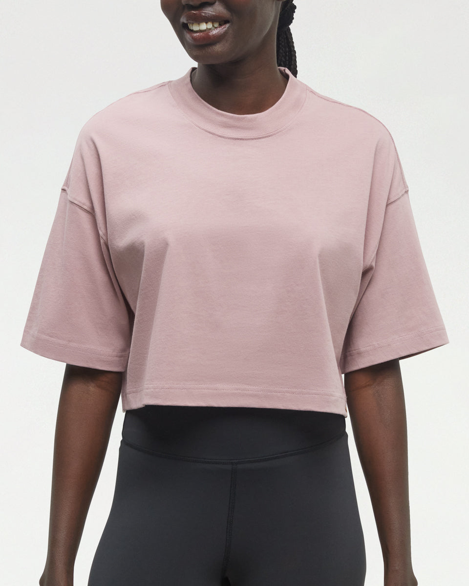 Tentree Women's Laurelwood Crop T-Shirt - Vintage Mauve