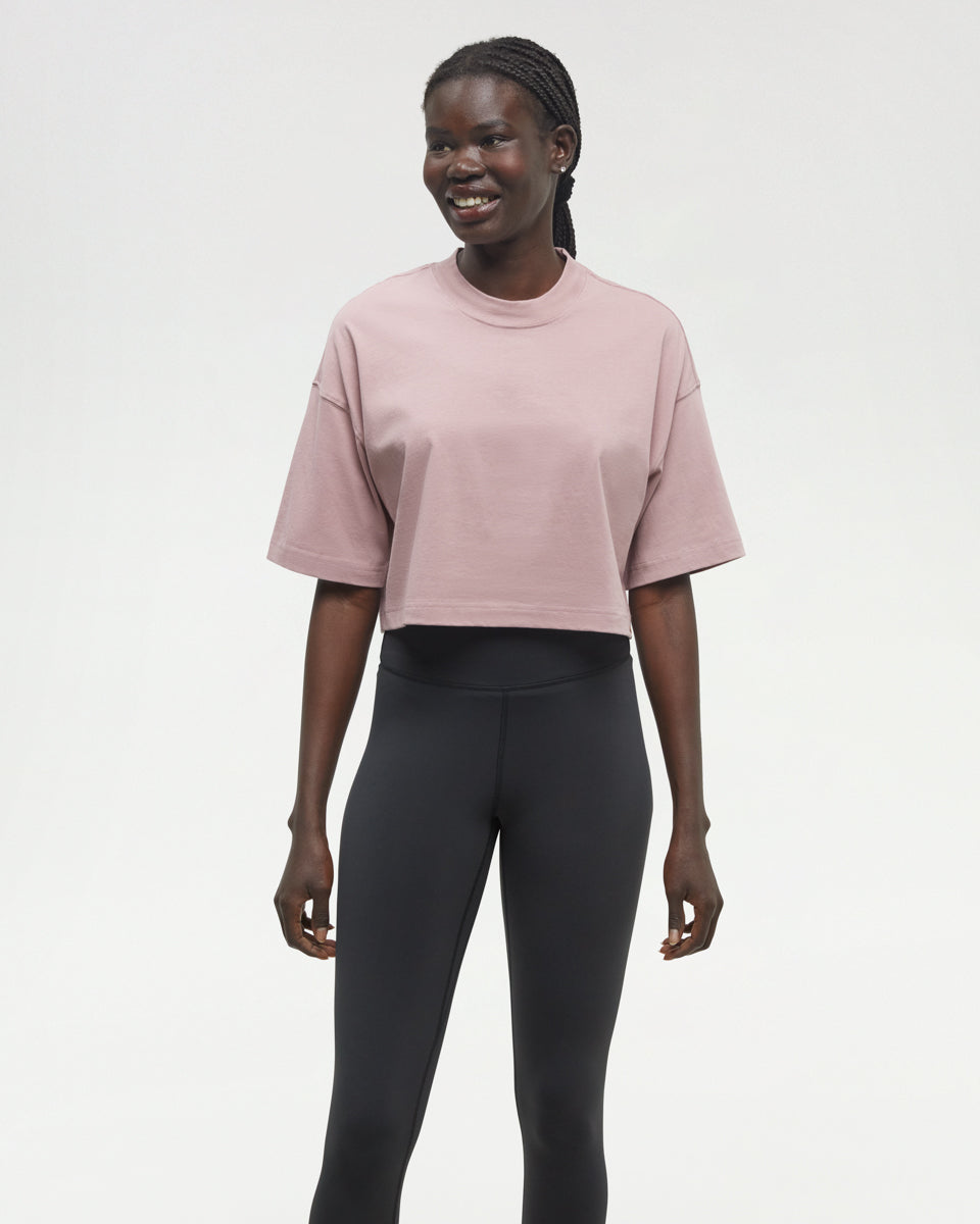 Tentree Women's Laurelwood Crop T-Shirt - Vintage Mauve