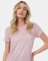 Tentree Women's Plant Club T-Shirt - Dawn Pink Heather Cloud White