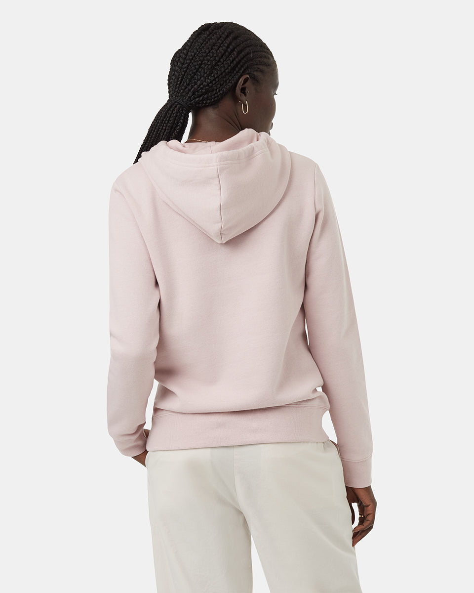Tentree Women's Juniper Hoodie - Violet Haze Heather White