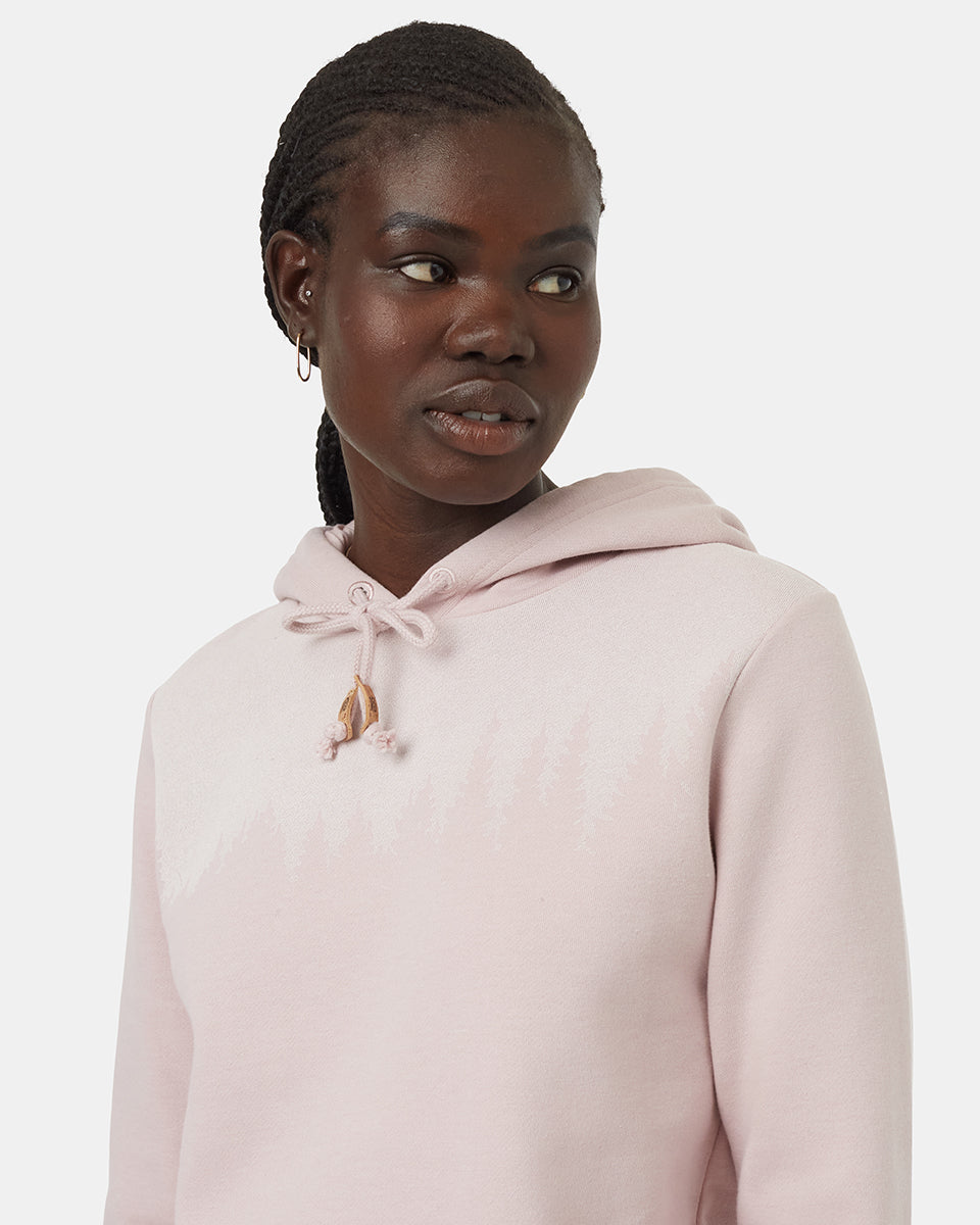 Tentree Women's Juniper Hoodie - Violet Haze Heather White