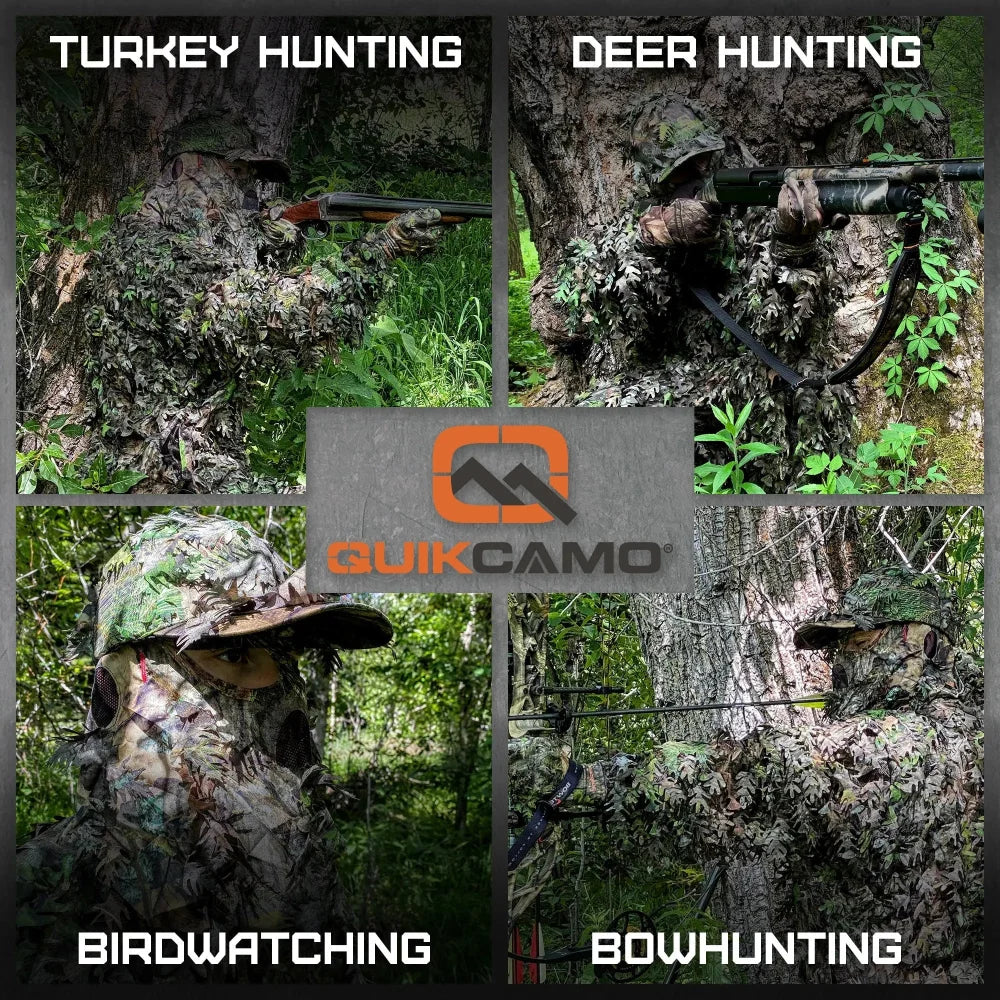 QuikCamo 3D Leafy Ghillie Suit, Top or Hoodie – product view 7