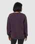 Tentree Women's TreeFleece Relaxed Crew - Midnight Plum