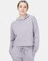 Tentree French Terry Cropped Hoodie - Purple Ash