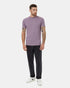 Tentree Men's Embroidered Ten T-Shirt - Purple Ash Heather Cadet
