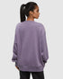 Tentree Women's Alpine Oversized Crew - Smokey Violet Grey Dawn