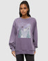 Tentree Women's Alpine Oversized Crew - Smokey Violet Grey Dawn