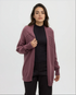 Tentree Women's Prairies Cardigan - Mauve Stone