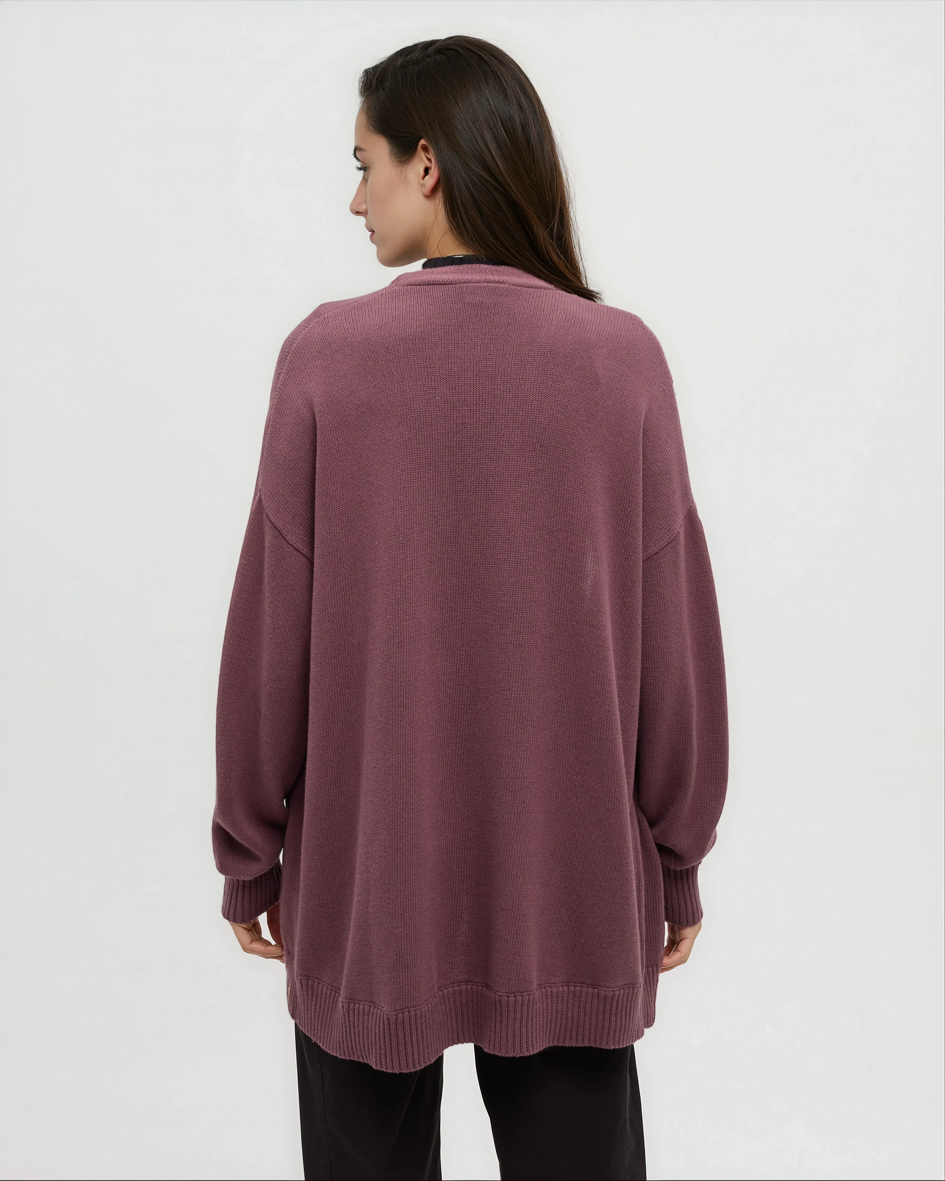 Tentree Women's Prairies Cardigan - Mauve Stone