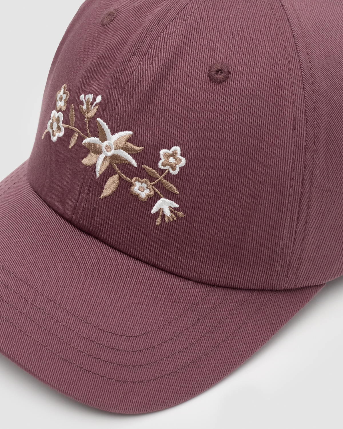 Tentree Vine Floral Peak Hat - Mauve Stone Pale Oak