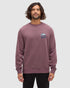Tentree Men's Mountain Mirror Crew - Mauve Stone Meteorite Black