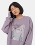Tentree Women's Alpine Oversized Crew - Purple Ash Mulled Grape