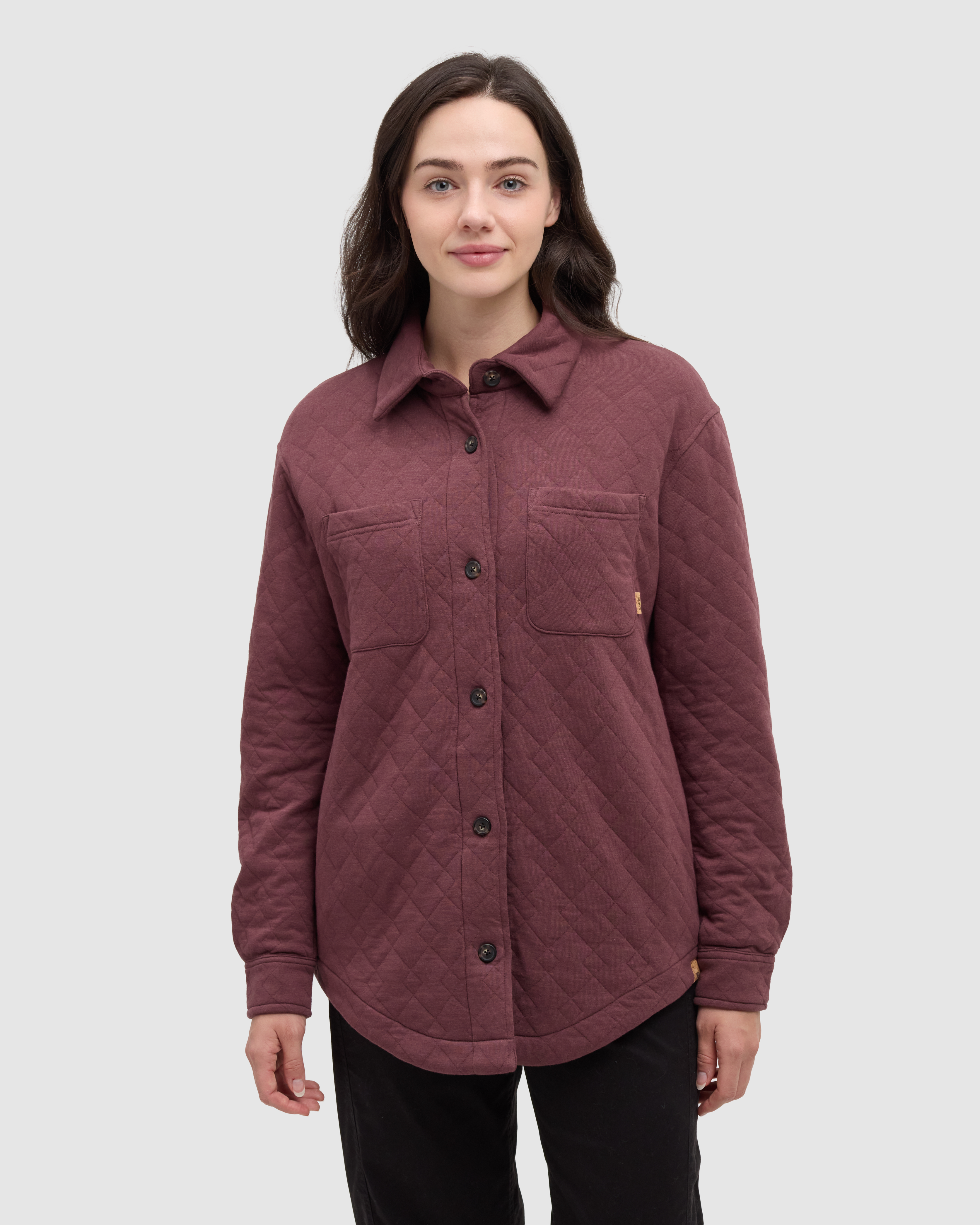 Tentree Women's Dunes Overshirt - Mauve Stone
