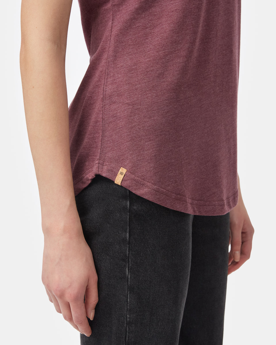 Tentree Featherwave T-Shirt - Fig Heather