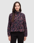 Tentree Women's Palisade Full Zip - Mauve Stone Sunset Plains