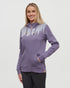 Tentree Women's Juniper Zip Hoodie - Smokey Violet Heather White