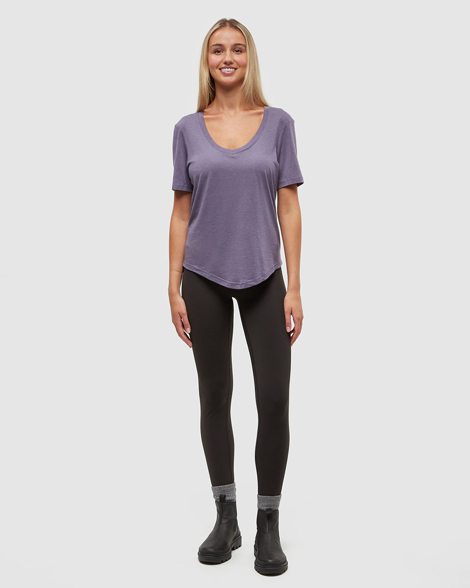 Tentree Women's TreeBlend Brackley T-Shirt - Smokey Violet Heather