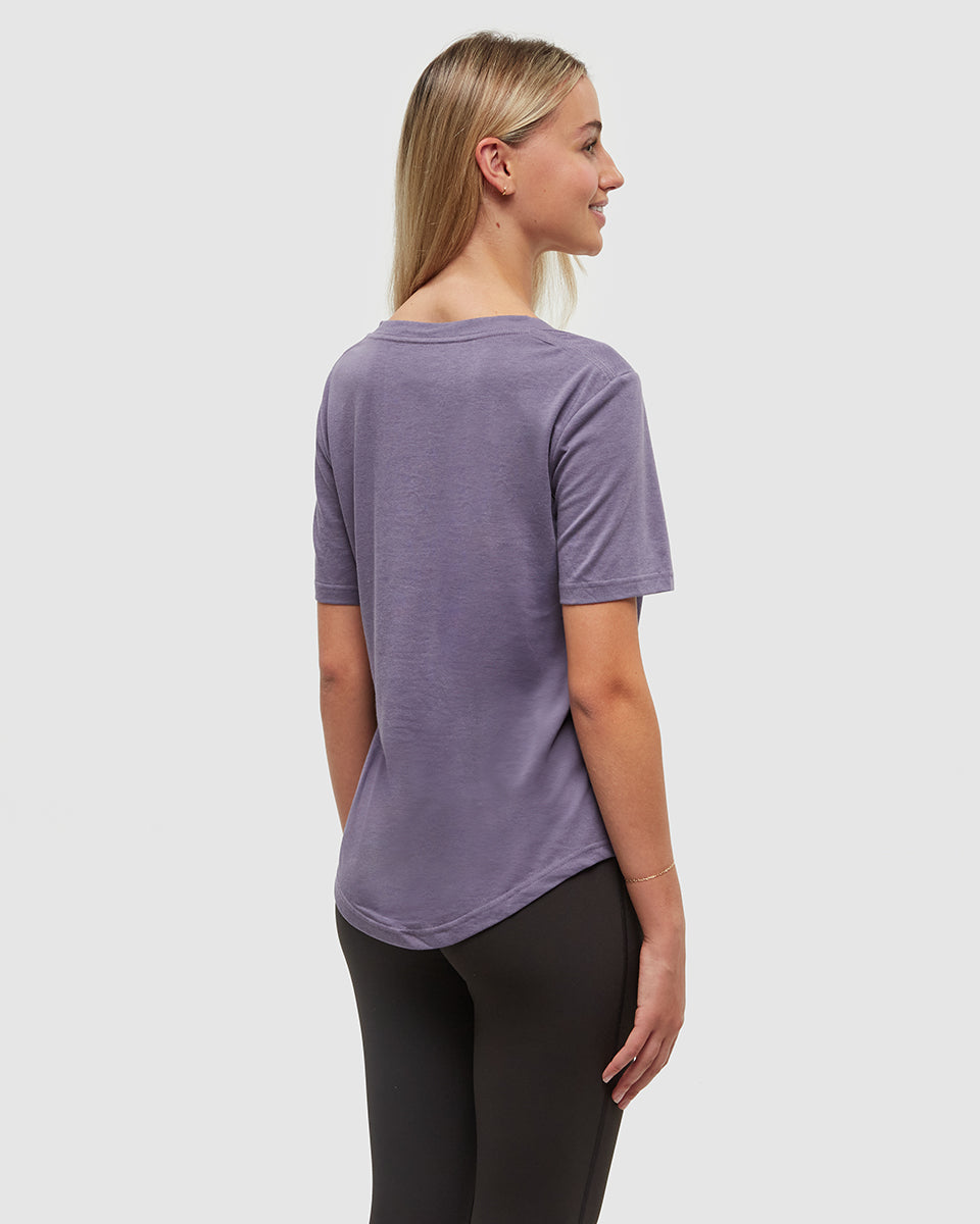 Tentree Women's TreeBlend Brackley T-Shirt - Smokey Violet Heather