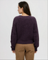 Tentree Women's Stillwater Fleck Cardigan - Plum Royale Fleck