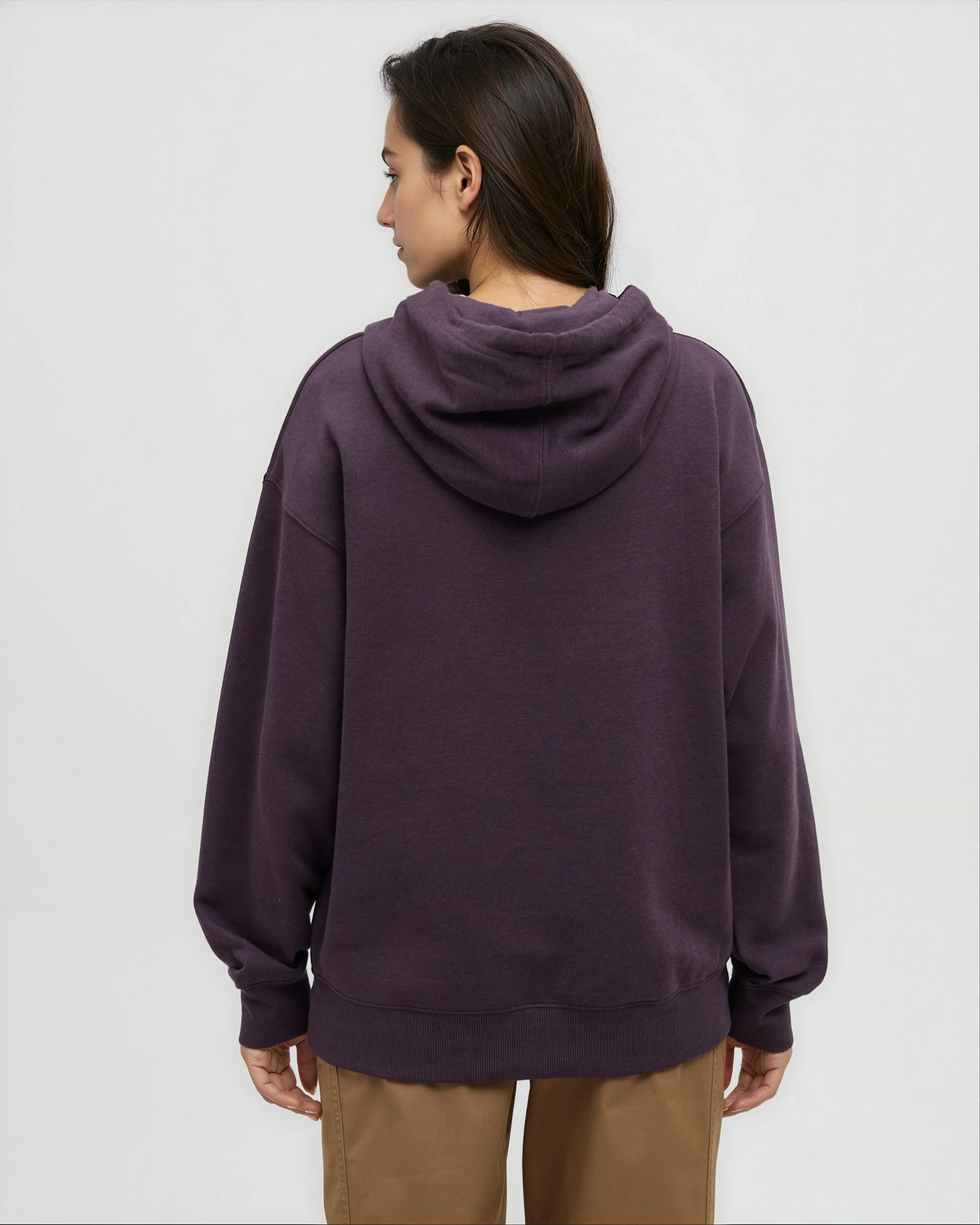 Tentree Women's Field Foliage Hoodie - Plum Royale Pale Oak